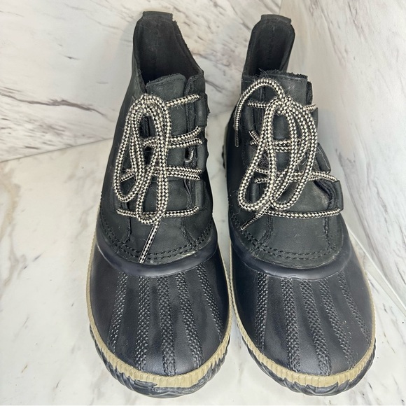 SOREL Out 'N About Plus Boot - Black Leather - Size 7.5 - Picture 6 of 13